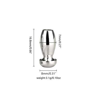 Spindle Smooth Stainless Steel Penis Penis Plug Dilator Cum Thru Cather Urethral Plug Dilator Sounds Cathe Hollow Tube