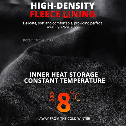 Winter Heated Thermal Underwear Men Heating Jacket Skiwear Heated Jacket Fleece Warm Top Pants USB Electric Heating Clothing