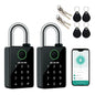 Tuya Password Bluetooth Padlock Touch Screen RFID IC Card Key Home Security Waterproof Cabinet Electronic Bag Luggage Padlock