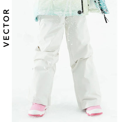 VECTOR Ski Pants Boys Girls Children Outdoor High-quality Windproof, Waterproof and Warm Snow Winter Ski Snowboard Pants Brand