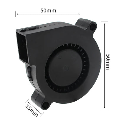 Prusa i3 MK3 MK3S+ DC 5V 5015 50mm Blow Radial Cooling Fan Double Ball Bearing Front Print Fan Cooler Radiator 3D Printer Parts