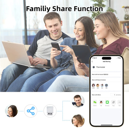 Smart Home Thermostat WiFi Heating Water/Gas Boiler Tuya RF433 Wireless Battery Powered Temperature Controller Alexa Google Home