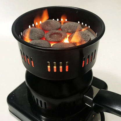 600W Electric Stove Charcoal Burner Coal Heater Shisha Hookah Heating Coal Lighter Stove for Portable Detachable BBQ Party Tool