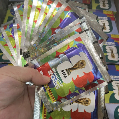 Panini FIFA 2026 World Cup Collectible Sticker Full Box 50 Packs Soccer Trading Stickers, Football Fan Collection Souvenir Gift
