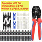 200/100/40/20/10 Pcs Photovoltaic Solar Connectors - 1000V 30A, 2.5/4/6mm² for PV/MC Cable, Panel Connectors Kit