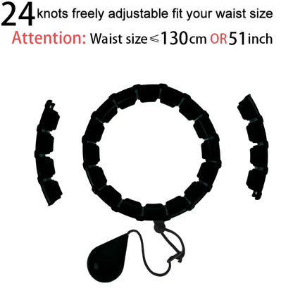 32/24/28 Section Adjustable Sport Hoops Abdominal Waist Exercise Detachable Hoola Massage Fitness Hoop Training Weight Loss
