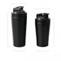 1pcs Stainless Steel Protein Powder Shaker Bottle with Ball Scale Leak Proof for Gym Fitness Sport Whey Shakes Water Cup