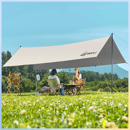 GIANXI Summer Ultralight Outing Camping Awning Gathering Picnic Rectangular Tent Portable Family Outdoor Beach Sunshade