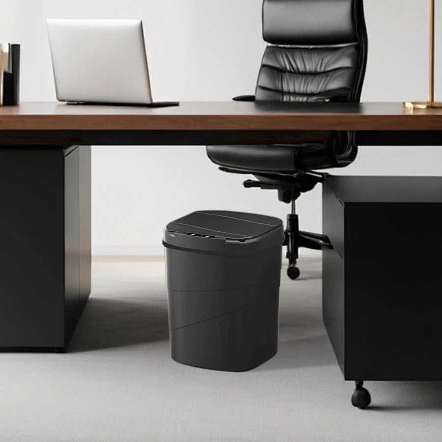 Smart Sensor Touchless Automatic Closing Trash Can Battery Powered for Kitchen Bathroom House Office