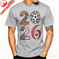2026 USA Canada Mexico Soccer T-Shirt Cotton Shirt Tribal & Flag Graphic Tee, Ideal Gift for North American Football Enthusiasts