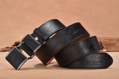 New men's belt korean fashion smooth buckle business casual belt fashion young men's trouser designer luxury brand belts