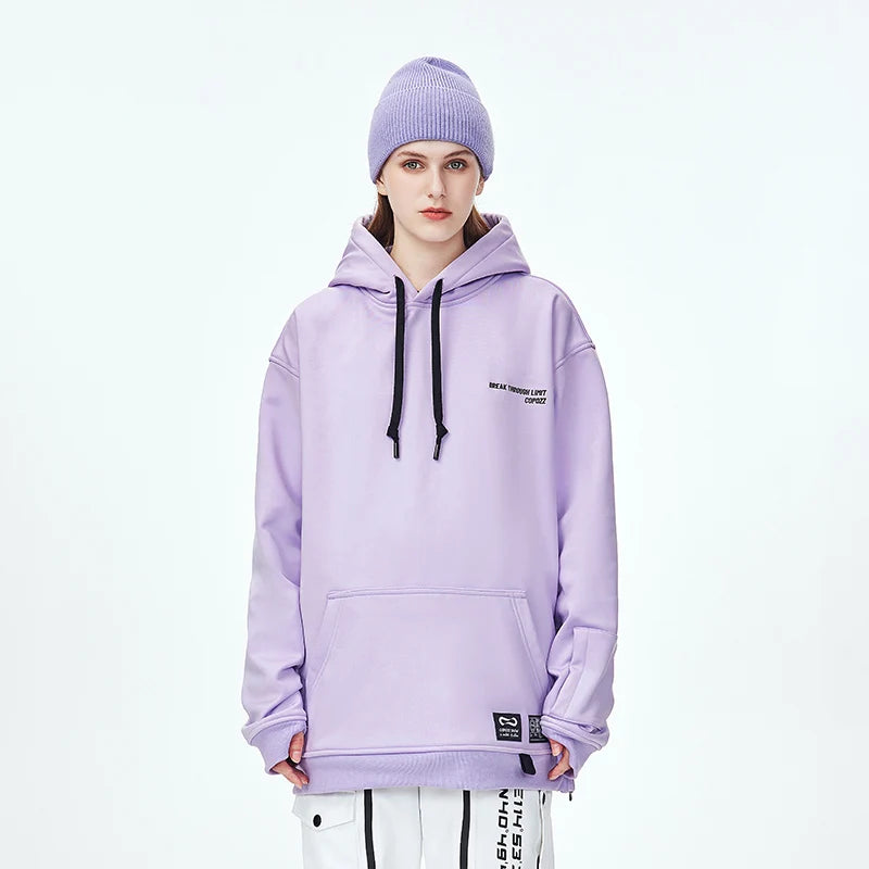 Oversize Ski Hoodie Men Women Warm Windproof Waterproof Snow Hoodie Ski Jacket Skiing Snowboarding Hooded Jackets Ski Equipment