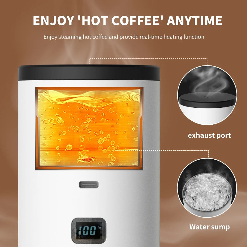 Xiaomi Youpin Coffee Machine Wireless Electric Portable Espresso Coffee Machine Camp Digital Display Capsule Powder Coffee Maker
