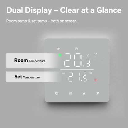 Beok Tuya Wifi Heating Thermostat Smart Home Thermoregulator for Warm Floor Gas Boiler Water Heating Work with Google Alexa