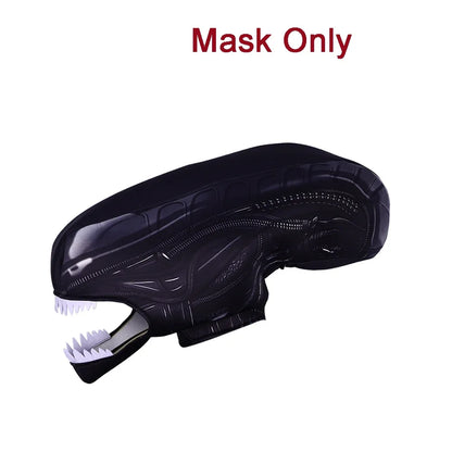Alien Xenomorph Costume Kids Adult Sci-Fi Movie Romulus Head Mask Suit Scary Space Monster Outfit for Halloween Cosplay Costume