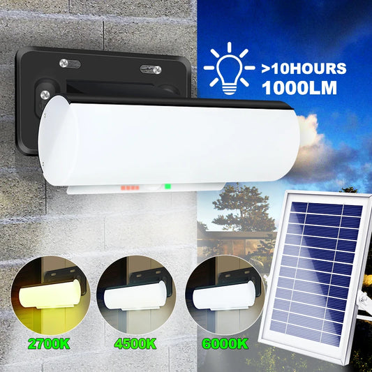 New Solar Light 2700K/4500K/6000K Dimmable Indoor Outdoor LED Solar Lamp with Remote Control IP65 Waterproof Solar Spotlight