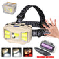 Powerful LED Induction Headlamp 4 Lighting Modes Type-C Charge Head Flashlight Outdoor Waterproof Camping Fishing Headlight