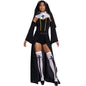 Fashion Sexy Halloween Nun Cosplay Costume Ladies Stage Costume Vampire Nun Costume Suits Carnival Maria Women Polyester Sets