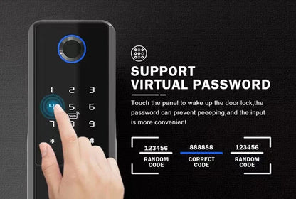 Outdoor Waterproof Tuya Smart Lock with Remote Control IC Card Digital Key-pad Electronic Biometria Security Lock For Gate Door