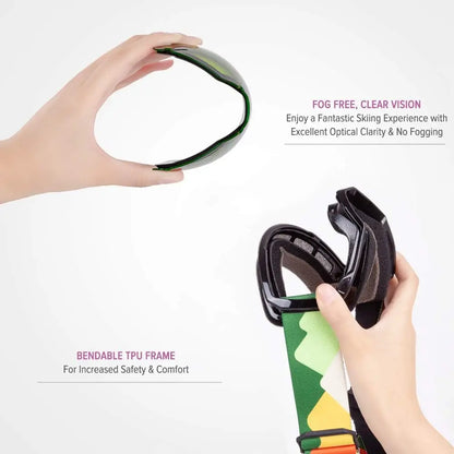 OutdoorMaster Kids Ski Goggles, Snowboard Goggles - Youth Snow Goggles