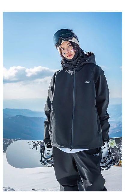 John snow 2024 New Male female couple Single and double board Ski suit set Loose type waterproof keep warm Ski pants ski jackets