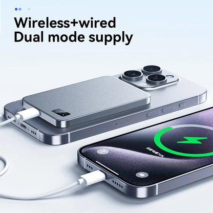 Brand New20w 10000mah Thin Wireless Power Bank Magnetic Portable Fast Charging External Battery For Magsafe For Iphone 15 14 13