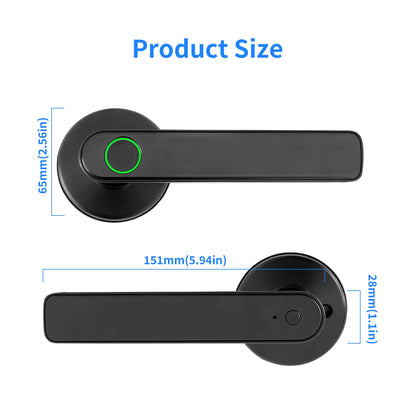 Tuya 5-in-1 Door Lock Smart Home Products Fingerprint Locks	Remote Control App Unlock Support Password IC Card Key Unlock