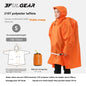 3F UL GEAR Sleeve Raincoat Lightweight Windproof and Waterproof PU5000mm 3D Silicon Coating Fabric About 180g Nylon Polyester