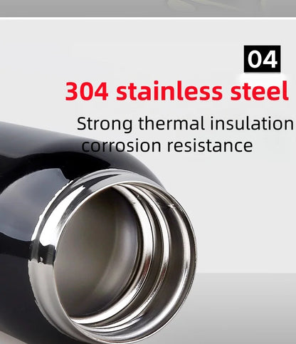 500ml Vacuum Stainless Steel Bicycle Water Bottle Thermal Insulation Cold Cup Cycling Accessories Bike Kettle for Hot Cold Drink