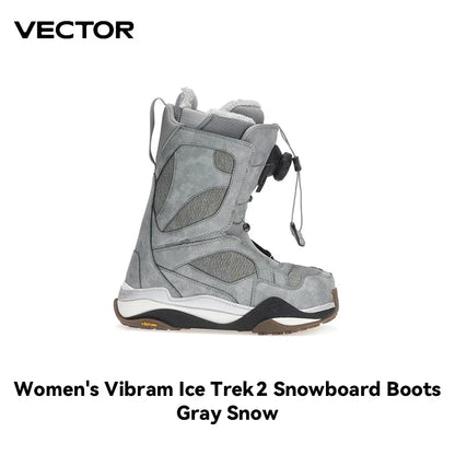 VECTOR Professional Women Man Ski Shoes Warm Waterproof Snowboard Boots Non-slip Leather Breathable Snow Ski Boots Ski Equipment