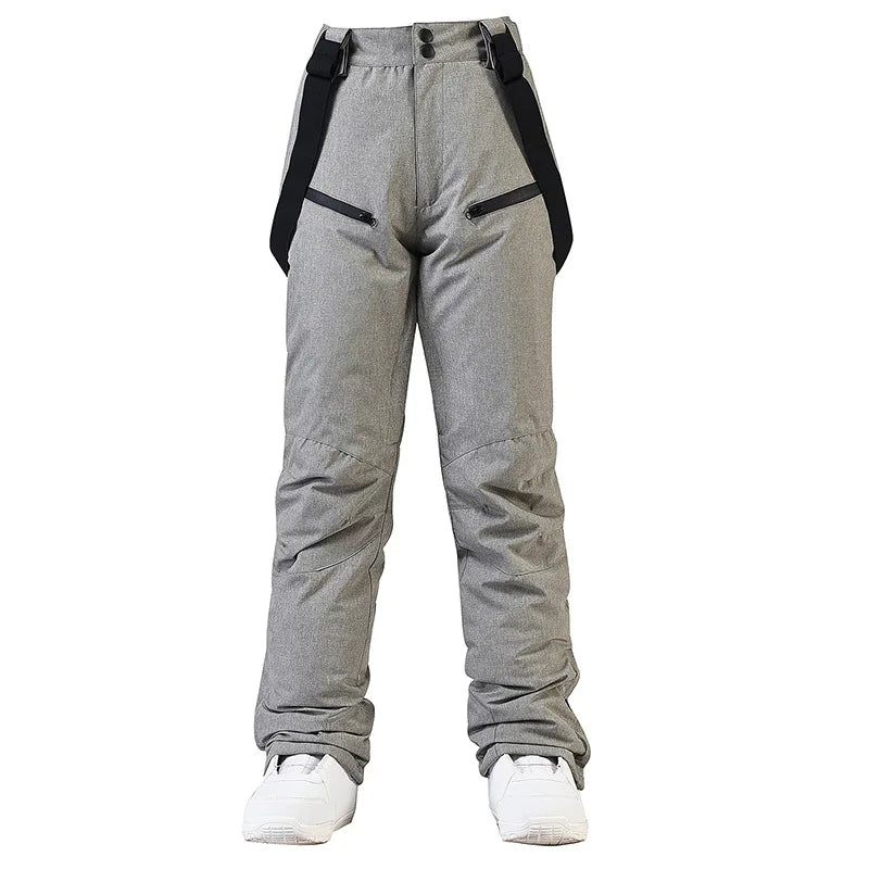 Women's and Men's Ski Pants Windproof Waterproof Snowboarding Pants Winter Outdoor Warm Snow Sports Pants Men Women Skiing