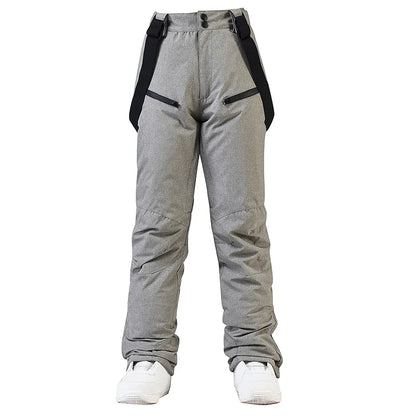 Women's and Men's Ski Pants Windproof Waterproof Snowboarding Pants Winter Outdoor Warm Snow Sports Pants Men Women Skiing