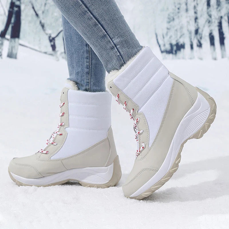 Snow Boots for Women Platform Shoes Boots Plush Keep Warm Women's Thigh High Boots Winter Ankle Boots Comfortable Walking Shoes