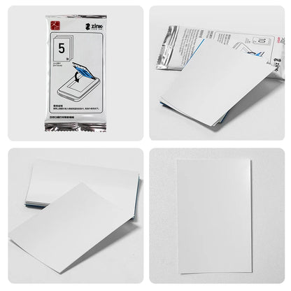 Color Photo Paper 2x3 Inch Sticky-Backed Zink Photo Paper For HPRT MT53 Pocket Photo Printer