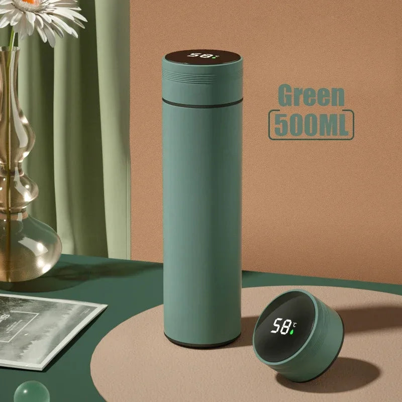510ml Thermos Coffee Mug Stainless Steel Coffee Cup Temperature Display Vacuum Flask Thermal Tumbler Insulated Cup Water Bottle