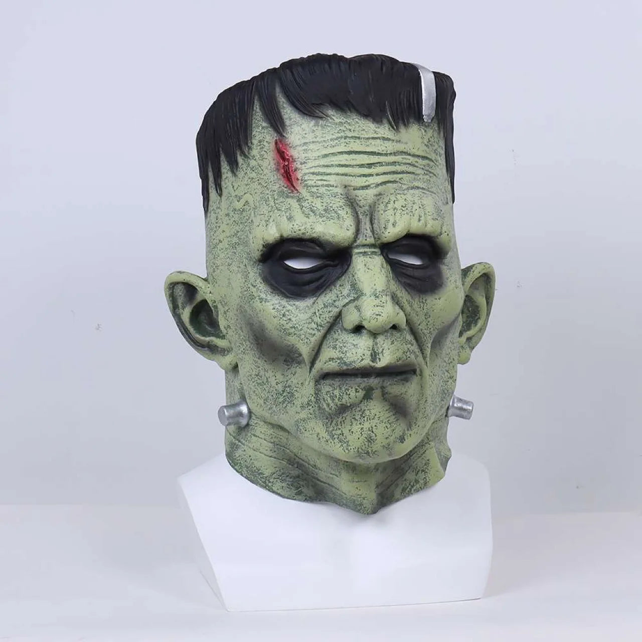 Halloween Frankenstein Cosplay Monster Costume Dr. Frank Mens Roleplay Outfit Mask Mad Scientist Green Suit Movie Party Scary