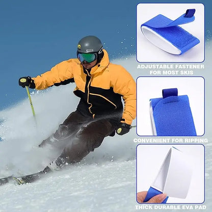 Outdoor Skis Fixing Band Ski Brake Retainer Skiing Straps Skijoring Skis Fixing Band Wrap Snowboarding Straps Sled Ski Accessary