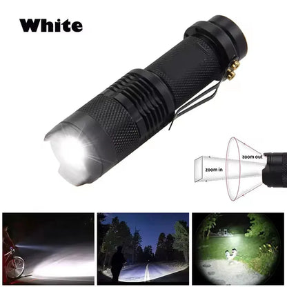Portable LED Camping Lamps Tactical Flashlights 3-Mode Handheld Powerful LED Torch Light Lanterns Self Defense
