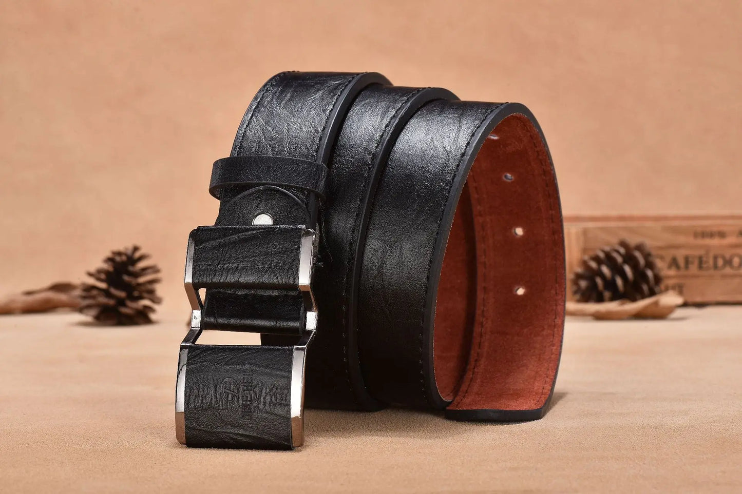 New men's belt korean fashion smooth buckle business casual belt fashion young men's trouser designer luxury brand belts