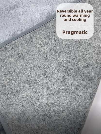 160*80cm 10W DC Heated Mat Plush Electric Blanket Single Mattress USB Type-C Interface Portable Washable Office Bedroom Outdoor