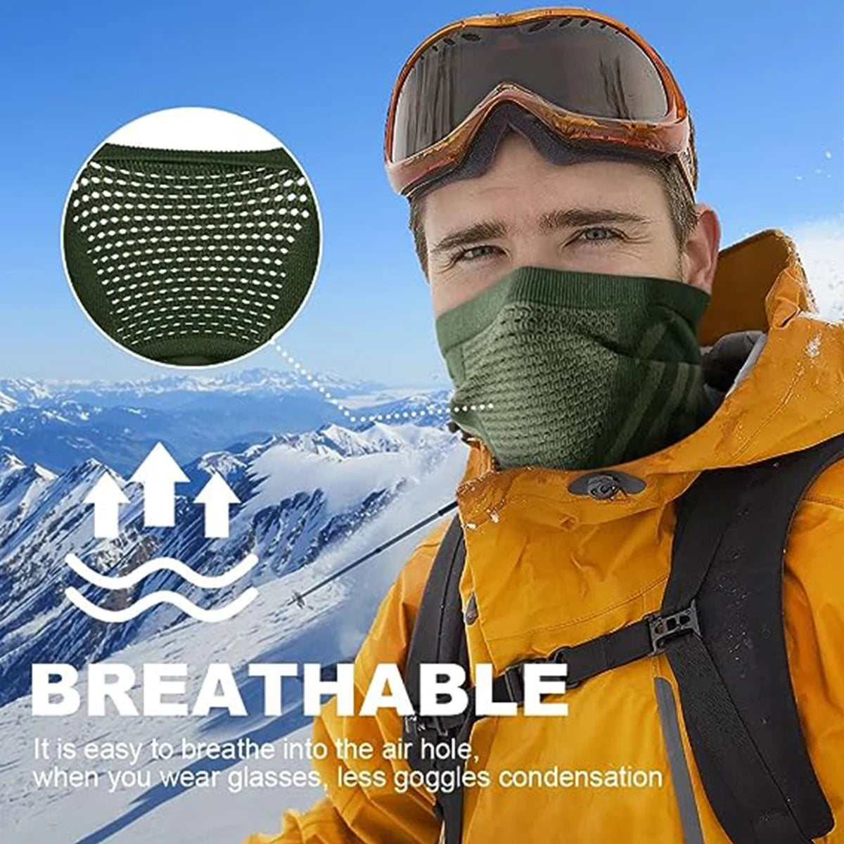 Winter Neck Warmer Gaiter/Balaclava,Windproof Face Mask for Ski, Snowboard,Motorcycle Cycling for Men's and Women's All Weather