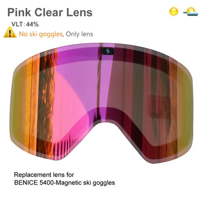 Ski Goggles with Magnetic Double Layer Yellow Lens Skiing Anti-fog UV400 Snowboard Goggles Men Women Ski Glasses Eyewear Set