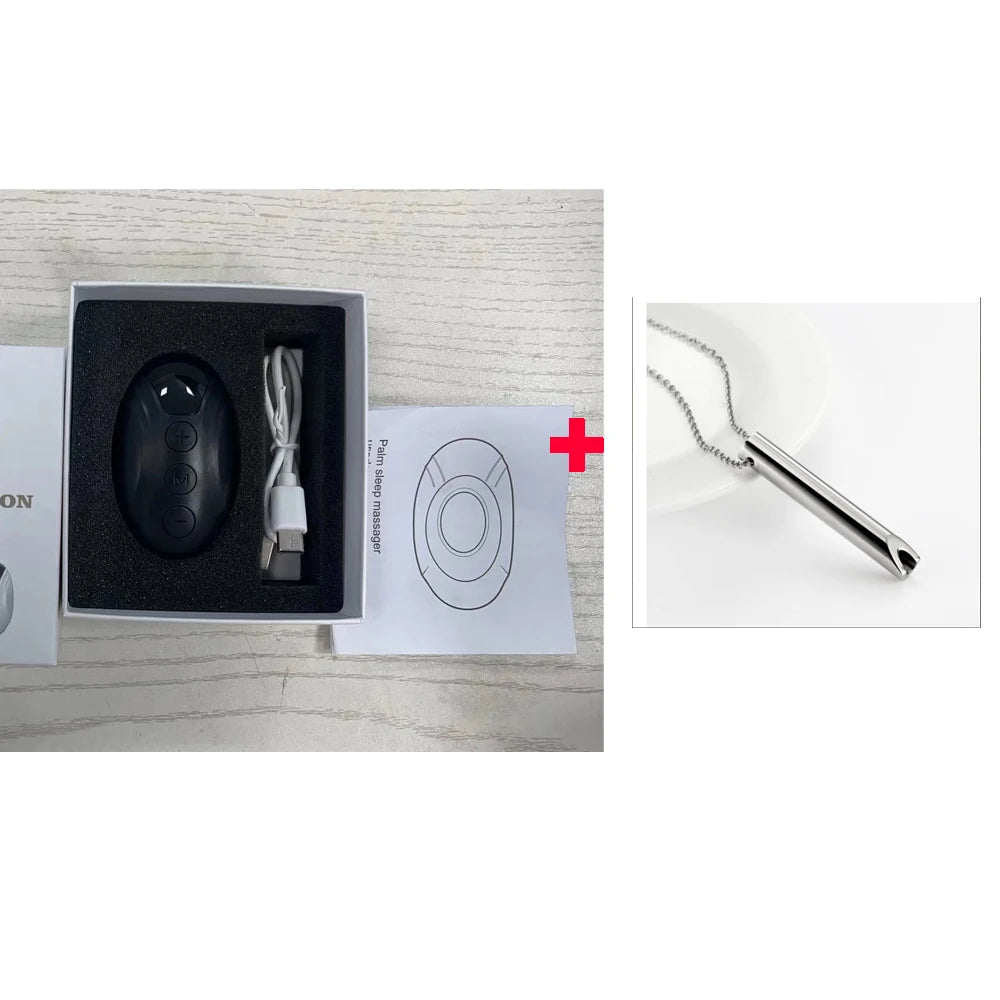 Handheld 20 Levels EMS Sleep Aid Relaxation Treatment Microcurrent Pulse Hypnosis Device Insomnia Rechargeable