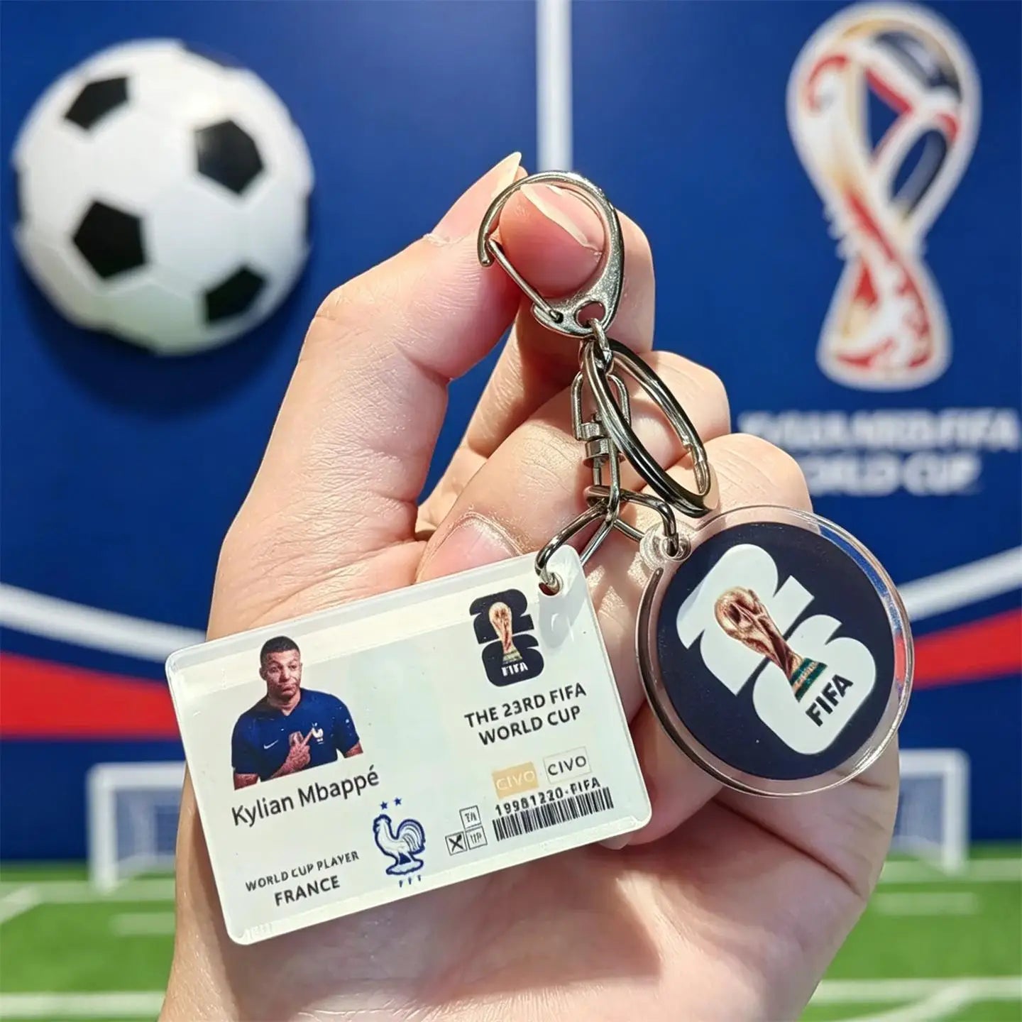 FIFA Official 2026 World Cup Trophy Keychain Authentic World Cup Merchandise Football Fan Gift Pendant
