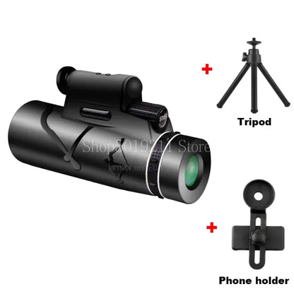 50x60 HD Zoom Powerful Monocular Telescope Bak4 Portable Binoculars Long Range Telescope Hunting Camping Hunting