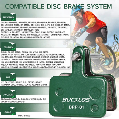 BUCKLOS Ceramic Brake Pads MTB Bike Hydarulic Disc Brake Pad For SHIMANO B01S B05S Mountain Bicycle Disc Brake Pad Cycling Parts