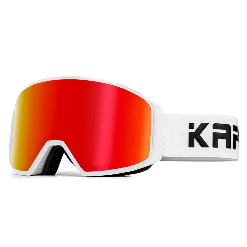KAPVOE Outdoor Sports Ski Glasses Anti-fog High Definition Magnetic Lens UV400 Protection Ventilation Ski Glasses Man Woman