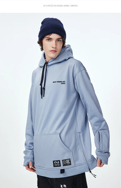 Oversize Ski Hoodie Men Women Warm Windproof Waterproof Snow Hoodie Ski Jacket Skiing Snowboarding Hooded Jackets Ski Equipment