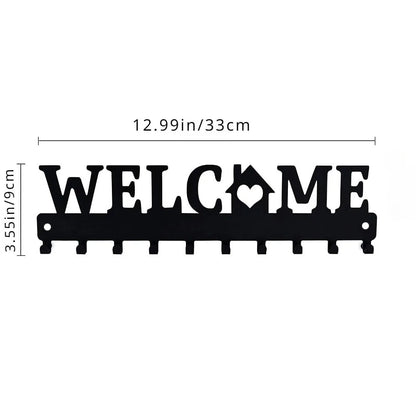 Key Holder Wall Stylish Metal Key Holder Wall: Mounted Adhesive Hanger and Organizer for All Your Essentials Wall Hooks