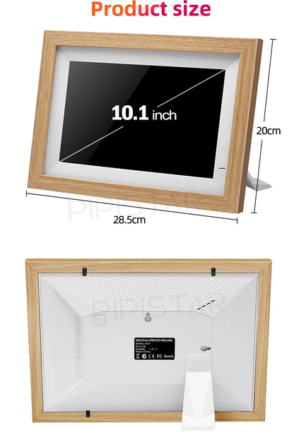 10.1-inch WiFi smart digital photo frame Frameo digital photo frame with high-definition IPS touch screen automatic rotationPicture FramesGoWisse.com